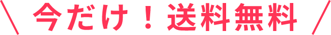 今だけ！送料無料
